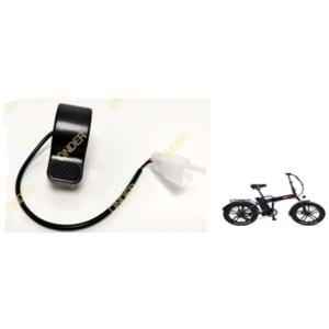 PEDAL DESTEKLİ ELEKTRİKLİ BİSİKLET GAZ KOLU PARMAK BASMALI SOKET FİŞLİ