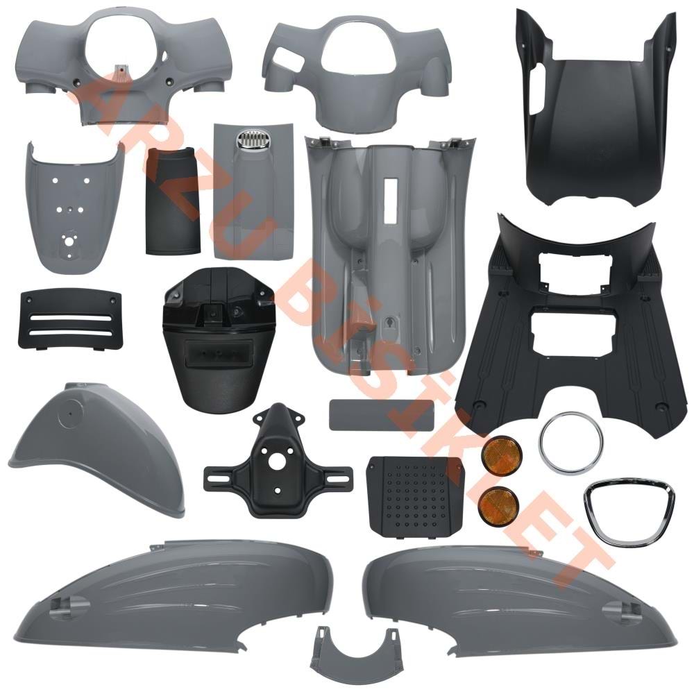 MONDİAL TURISMO 50 UYUMLU KAPORTA SETİ GRİ