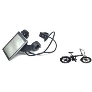 PEDAL DESTEKLİ ELEKTRİKLİ BİSİKLET LCD KİLOMETRE SAATİ (M5 6 PİN) PLASTİK