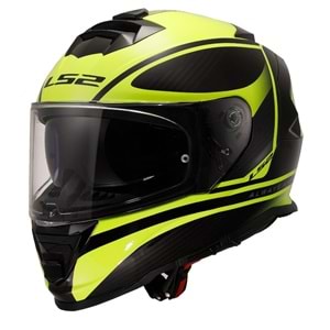 LS2 STORM 2 DODGER MAT SİYAH-NEON SARI KASK - SARI - XXL