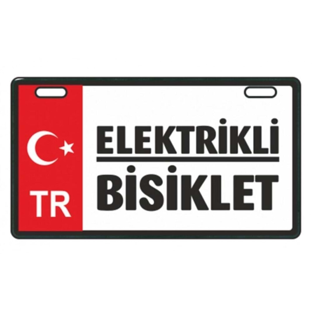 ELEKTRİKLİ BİSİKLET PLAKALIK