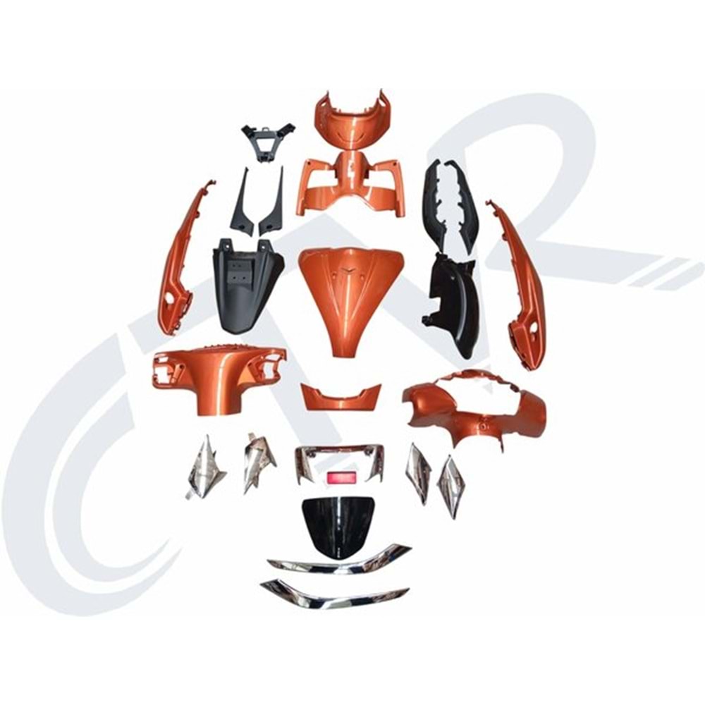 TVS JUPİTER 125 CC UYUMLU KAPORTA SETİ TURUNCU