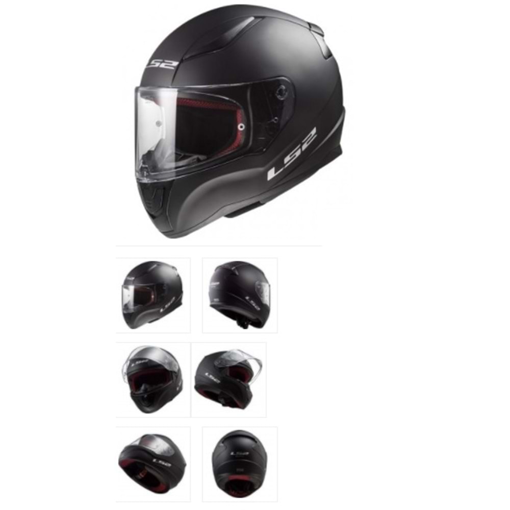 LS2 RAPID MAT SİYAH KASK - SİYAH - 3XL