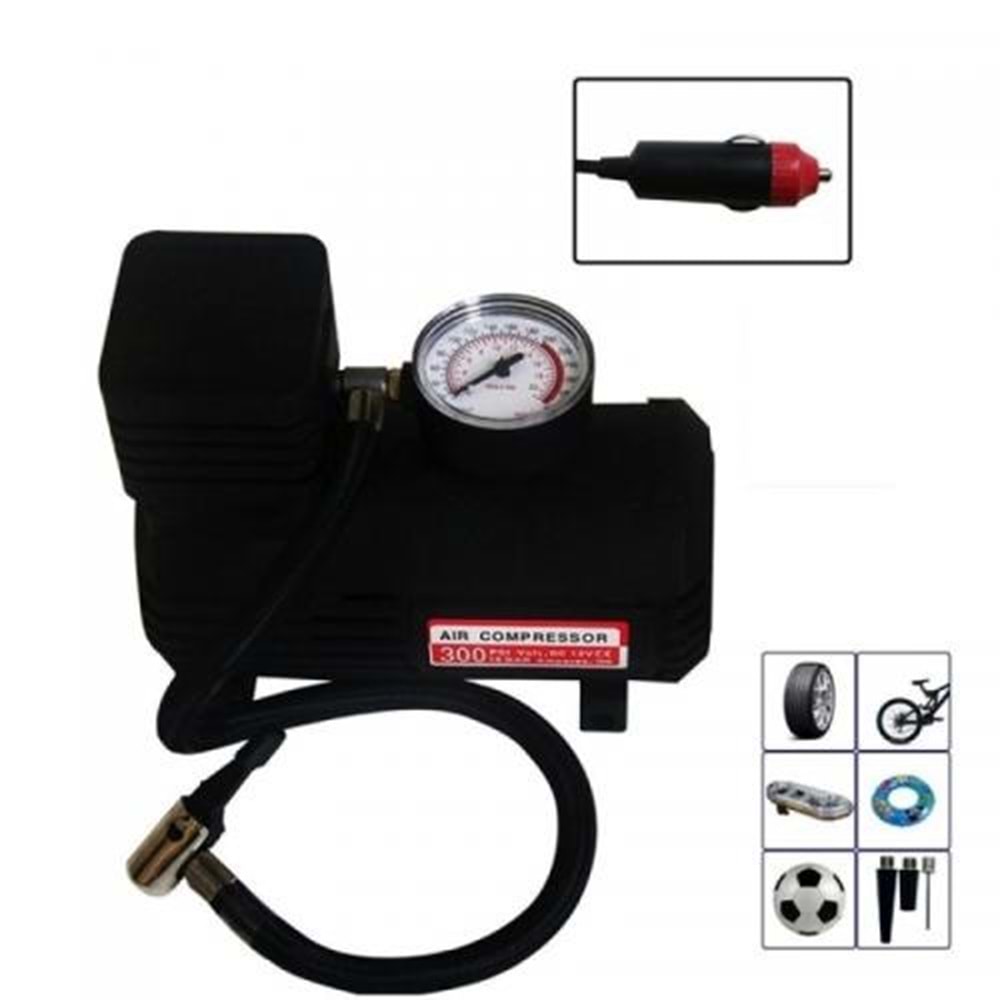 CARUB HAVA KOMPRESÖRÜ 12V 300PSİ SİYAH