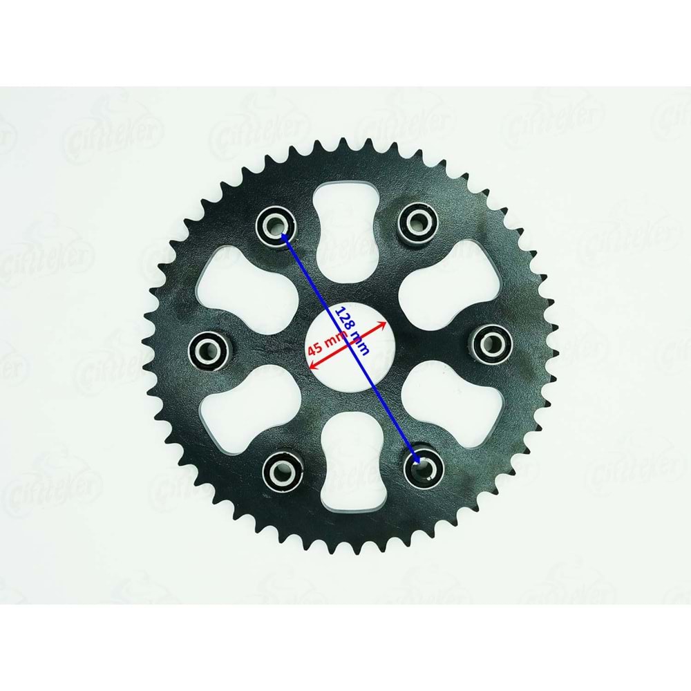 YUKİ 250 İZCİ CROSS ARKA DİŞLİ 428-50T İÇ 45 mm 6 TAKOZLU