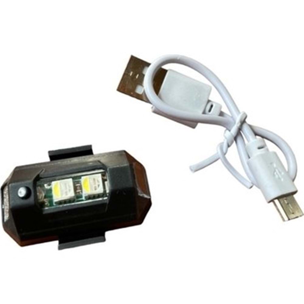 CARUB Lamba Uçak Kanadı Çakar Şarjlı RGB ( Az Ledli )