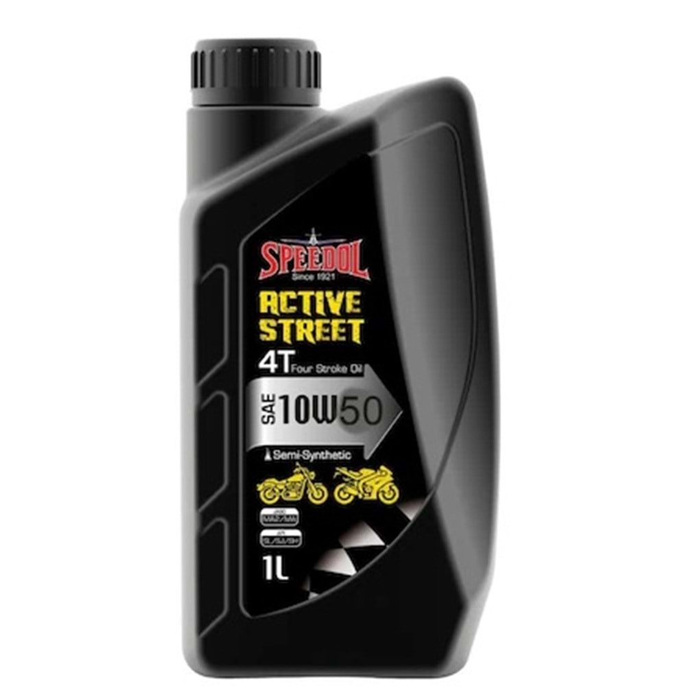 SPEEDOL ACTİVE STREET 10W50 1 LİTRE YAĞ YARI SENTETİK